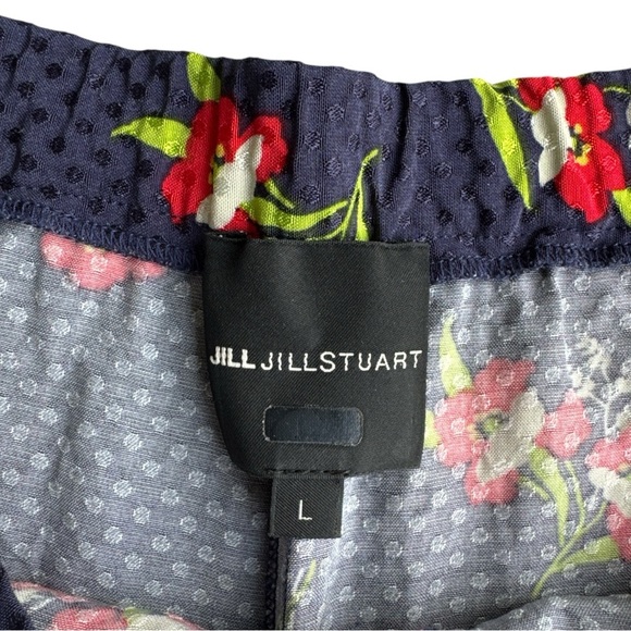 Jill Stewart Floral 100% Viscose Wide Leg Pants Size Large - Picture 2 of 5